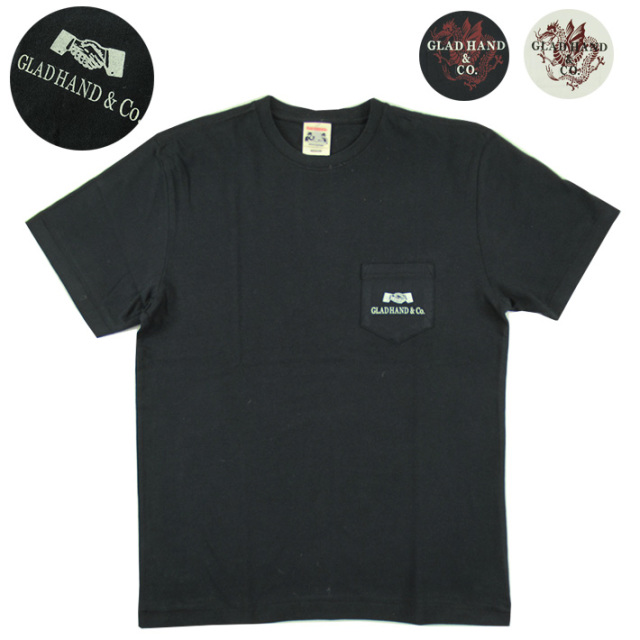 【美品】FULLCOUNT フルカウント オマージュ Tシャツ ブラック L FULLCOUNT x GLAD HAND DRAGON クルーネック Tシャツ -JOE-