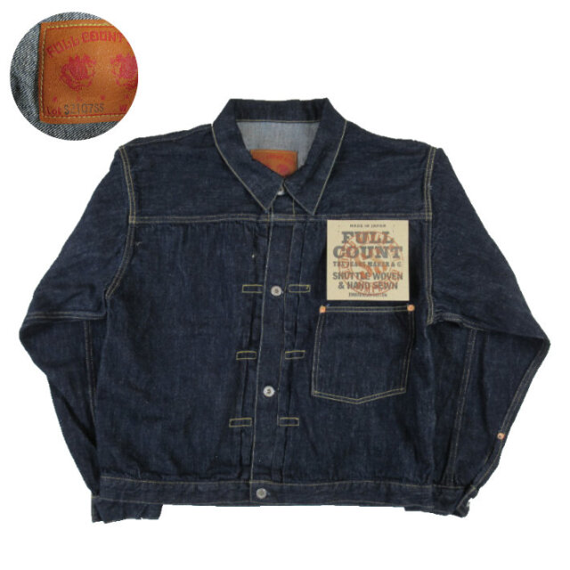 FULL COUNTデニムジャケット W2107SS FULLCOUNT S2107SS WWII Model TYPE 1st DENIM JACKET (Super Smooth