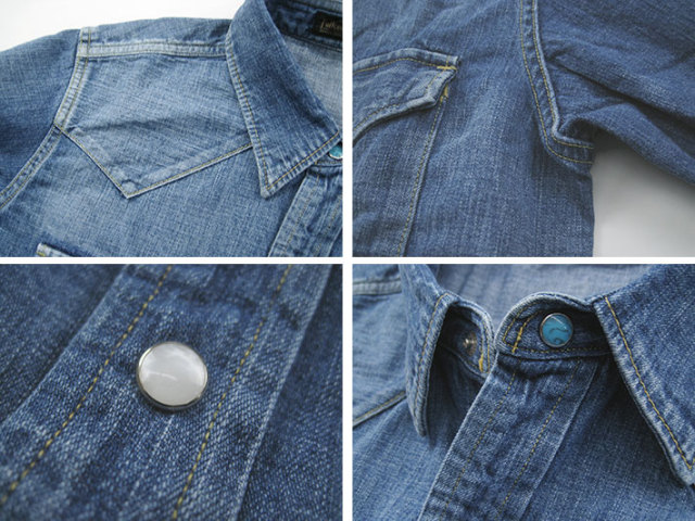 フルカウント デニムウエスタンシャツ