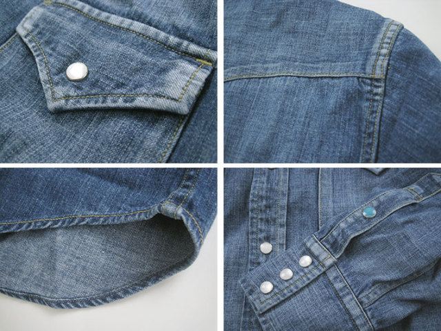 フルカウント デニムウエスタンシャツ