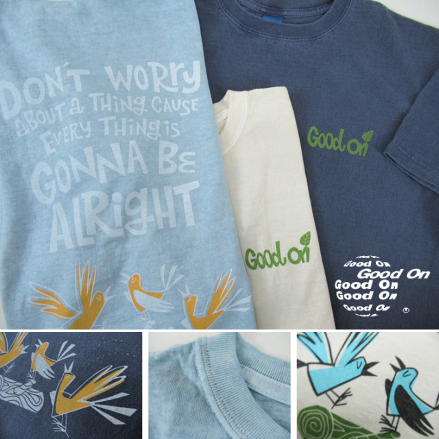 Good On グッドオン グラフィックTシャツ 3 BIRD クルーネック