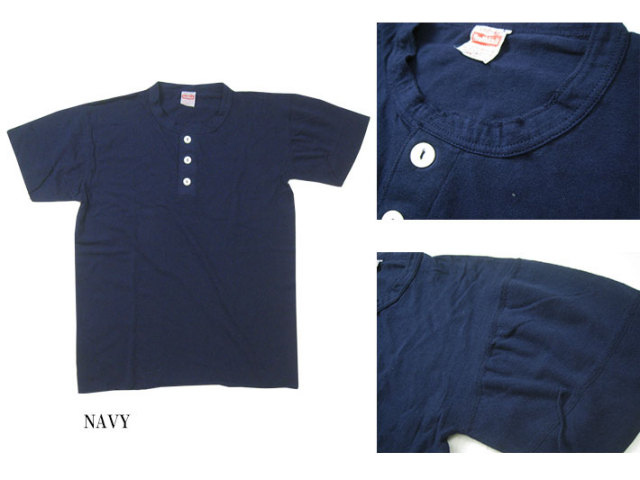 ヘルスニット　ヘンリーネックTシャツ