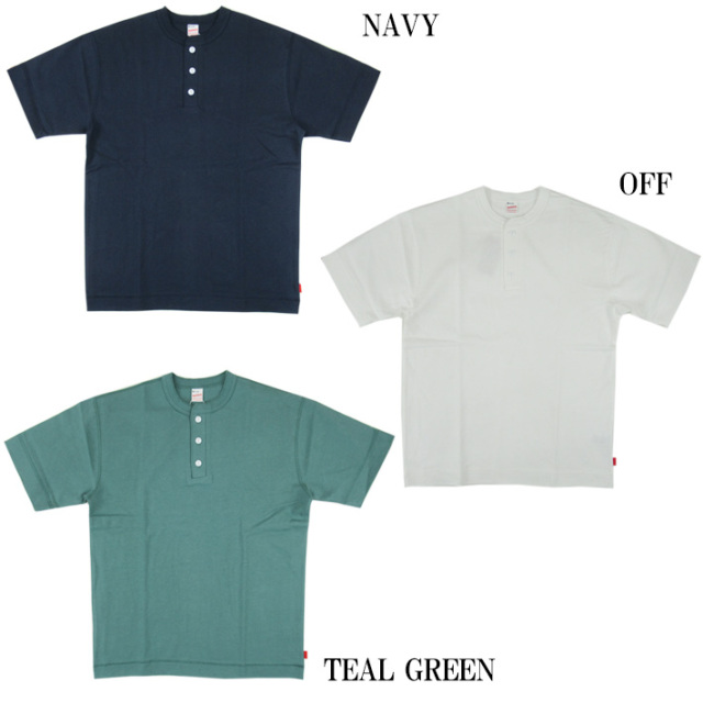 ヘルスニット ヘンリーネックTシャツ