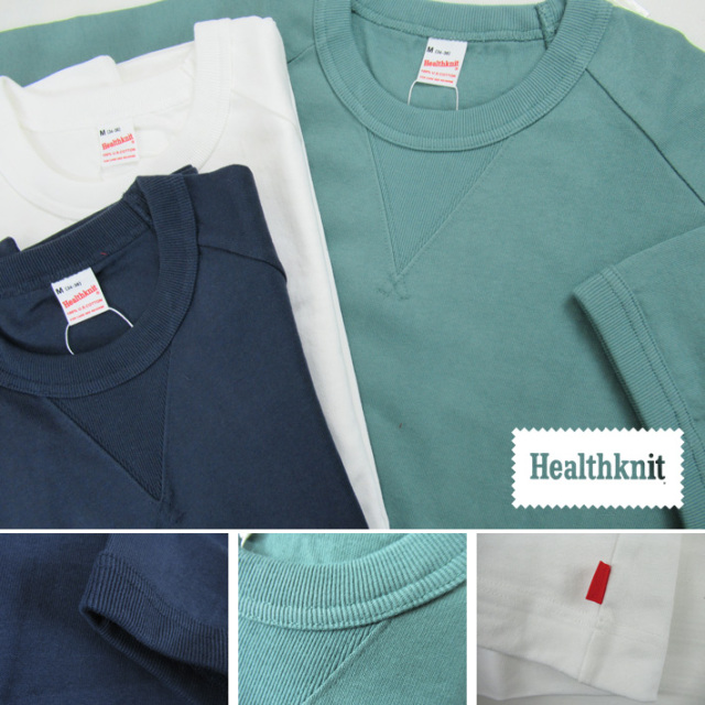新品 KHA:KI x Healthknit カーキ ヘルスニット コラボ Healthknit | ヘルスニット マックスウェイト フットボール5分袖