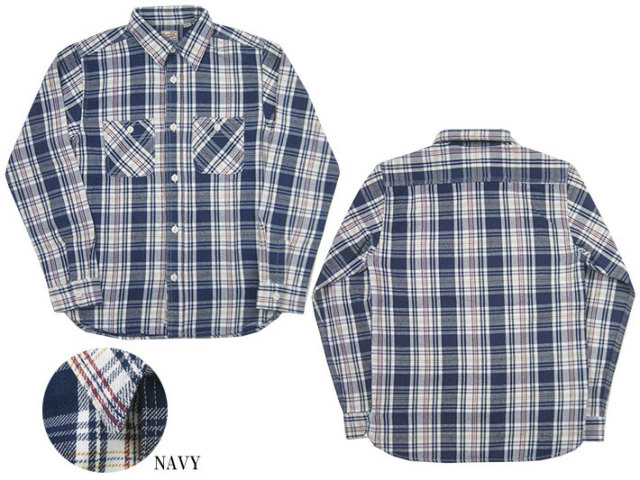 チェックビエラシャツ