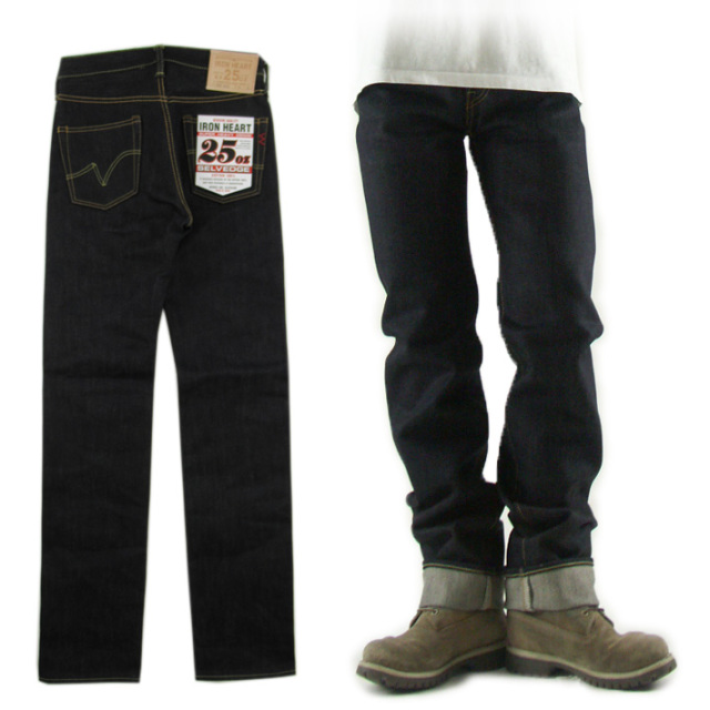 IRON HEART アイアンハート 666-XHS 25oz セルビッジデニム スリム 