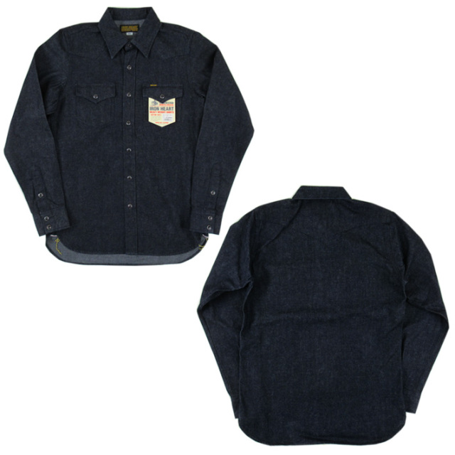 IRON HEART アイアンハート 10oz セルビッチデニム ウエスタンシャツ  