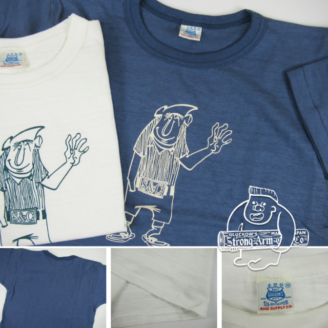 John Gluckow ジョングラッコー 半袖Tシャツ Hello T-shirt JG-CS06