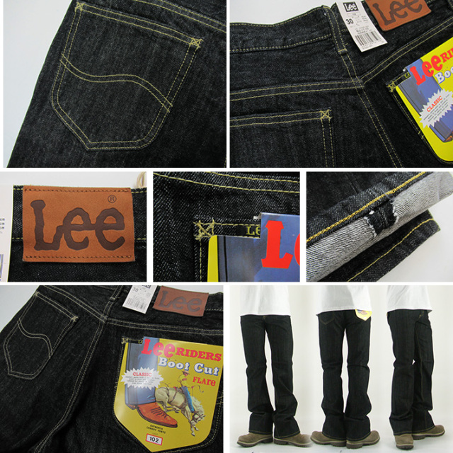 Lee RIDERS 102 ブーツカット ブラック ジーンズ BOOT CUT 01020