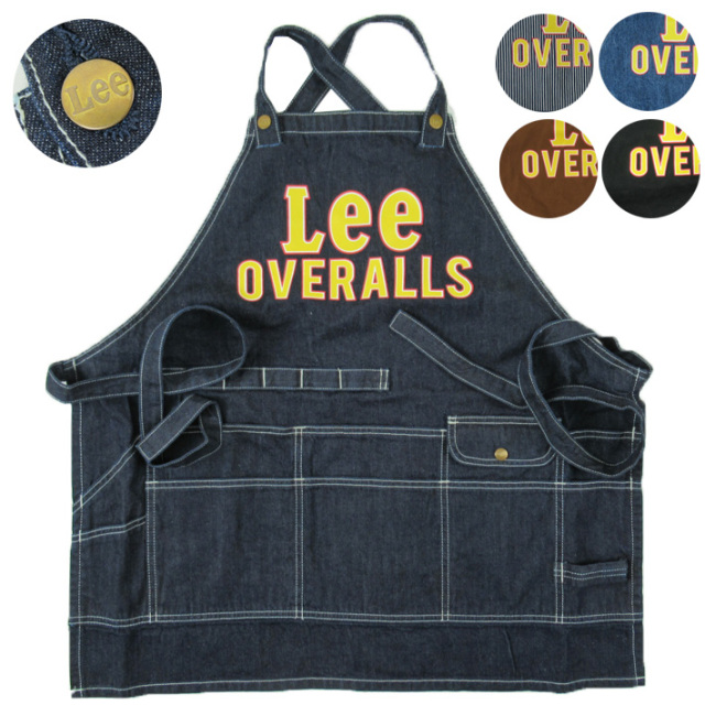 2枚セット Lee エプロン LA0551 リー ビンテージ DRESSSEN Lee リー デニム ワークエプロン 前掛け メンズ レディース ユニ
