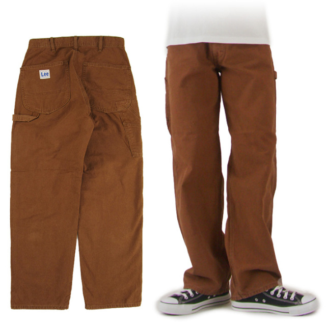 Lee ペインターパンツ ブラウン DUNGAREES BROWN PAINTER PANTS LM7288-168  -JOE-