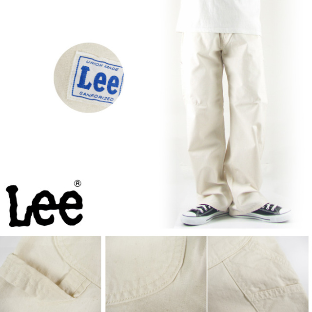 puriman Lee ワンポイントロゴ ペインターパンツ LL7288 Lee◇ペインターパンツ/S/コットン/NVY/ストライプ/LL7288