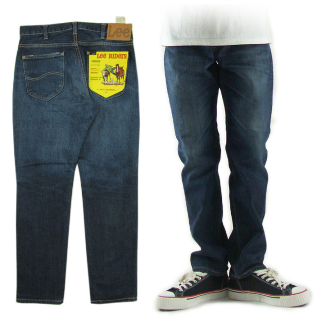 Lee AMERICAN RIDERS 203 TAPERED テーパード ジーンズ 濃色ブルー