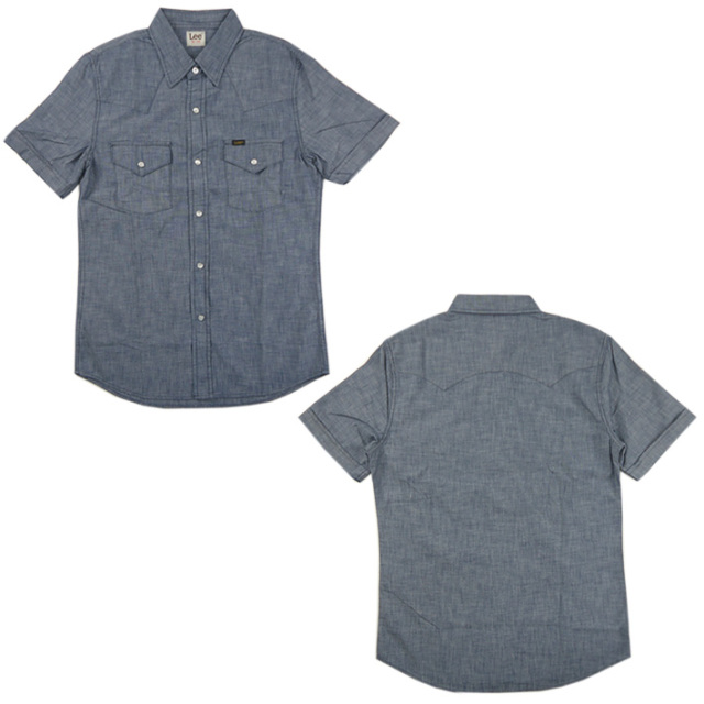 Lee シャンブレー ウエスタンシャツ