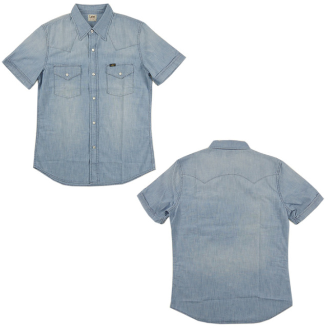 Lee シャンブレー ウエスタンシャツ