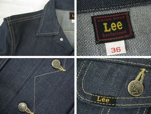 Lee 101J デニムジャケット 60's Lee 三角タグ 101-J デニムジャケット 良雰囲気 表記(40R