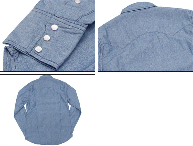 Lee リー シャンブレー ウエスタンシャツ ワンウォッシュ LEE-LT0500