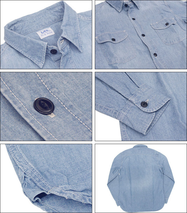 リー シャンブレー ワークシャツ