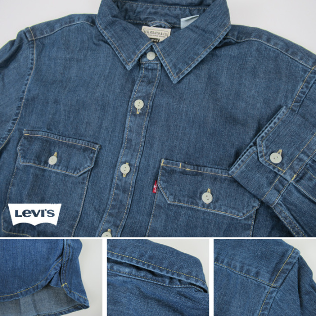 Levi's リーバイス デニムワークシャツ ダークウォッシュ 19573-0211 -JOE-