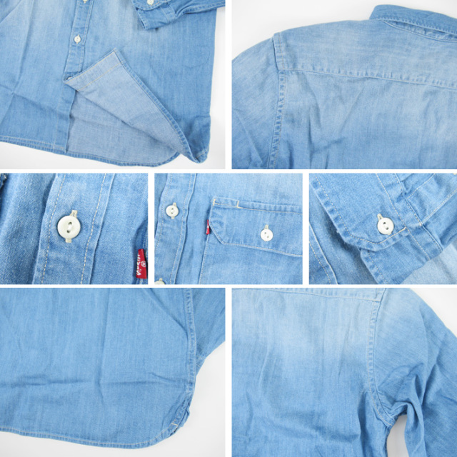 Levi’s デニムシャツ Levi's リーバイス デニムワークシャツ ライトウォッシュ 19573-0212 -JOE-