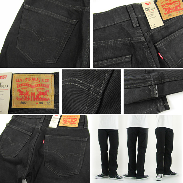 Levi S リーバイス 505 レギュラーストレート ブラック 0260 Joe