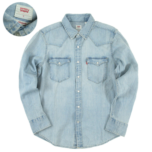 Levi's リーバイス デニムウエスタンシャツ ストーンウォッシュ 85745-0003