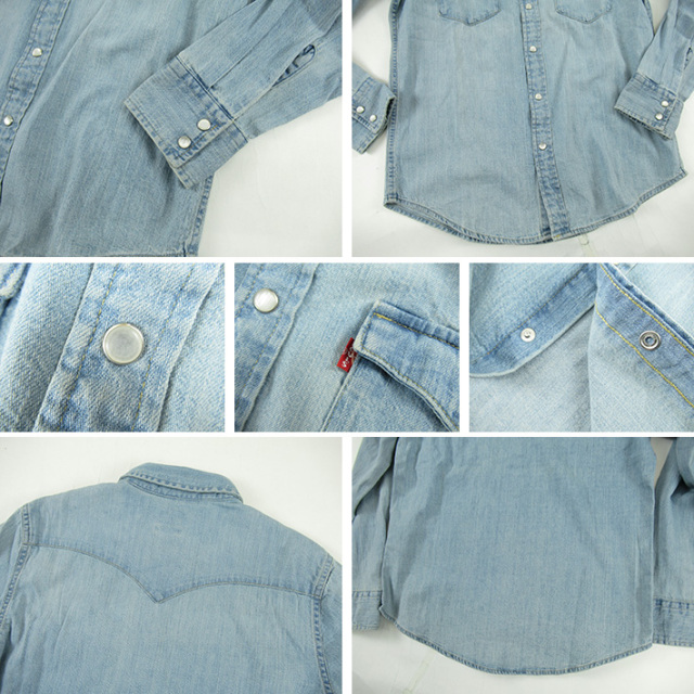 Levi's リーバイス デニムウエスタンシャツ ストーンウォッシュ