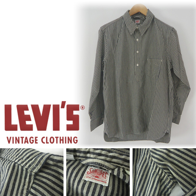 LVC 1ポケットサンセットシャツ BLACK ECRU MULTI STRIPE LEVI'S