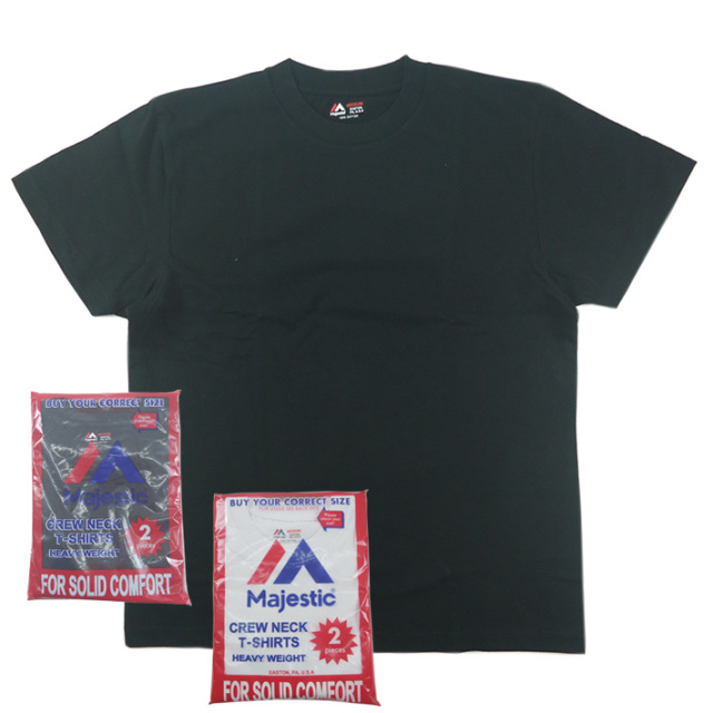 Majestic マジェスティック 2枚組 へヴィーウェイト クルーネック T