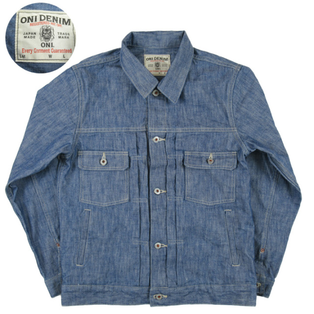 ゆん出品 鬼デニム 2nd Type ジャケット 13oz スーパーヘビーシャンブレー