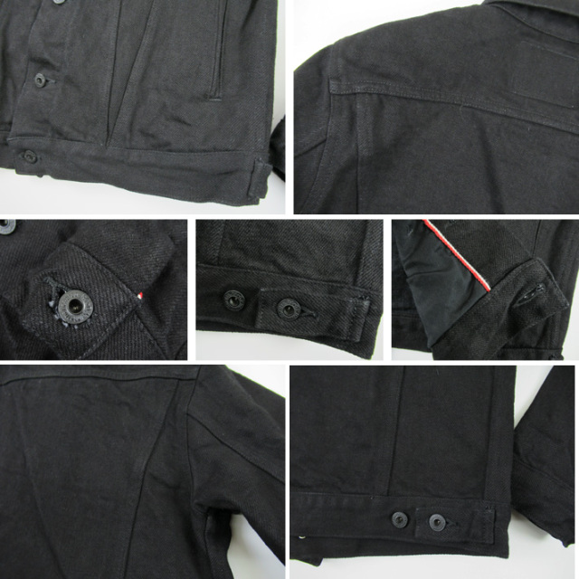 鬼デニム デニムジャケット ブラック