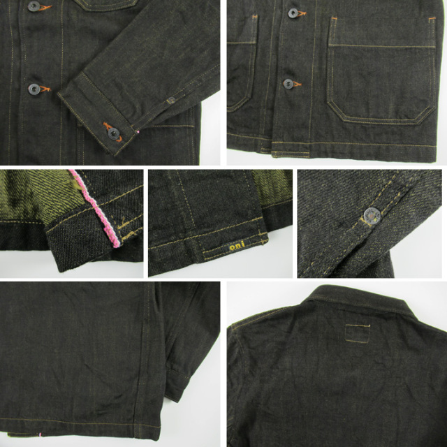 CAPSULEUX LEMAGE ブラックデニムカバーオール CAPSULEUX LEMAGE ブラックデニムカバーオール