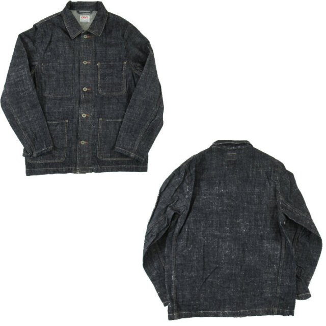 鬼デニム 03502LS カバーオール 13.5oz ロングスラブデニム -JOE-