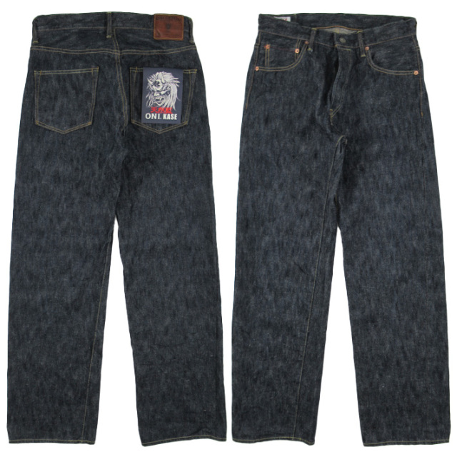 鬼デニム 200 鬼KASE 16oz 天然藍 歌舞伎耳 ワイドストレート ジーンズ