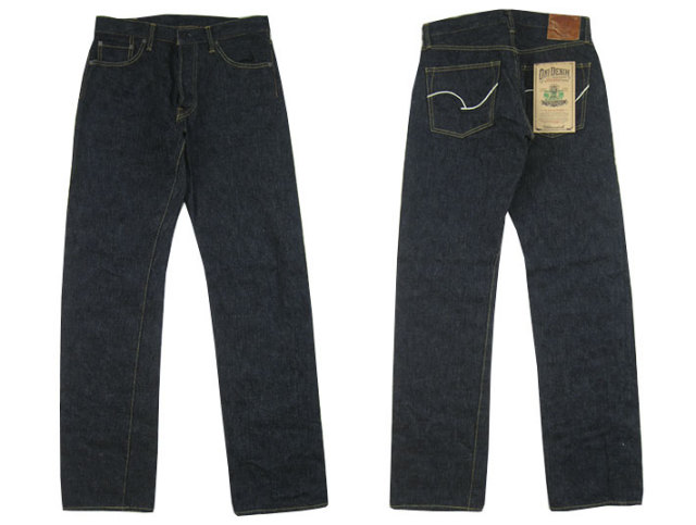鬼デニム ONI DENIM 鬼斑撚 グリーンキャスト レギュラーストレート
