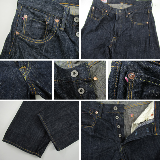 鬼デニム 515 KIRAKU II 12oz 天然藍 セミタイトストレート ジーンズ -JOE-