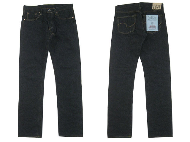 2点 セット お面ジーンズ 鬼デニム ONI DENIM 12.5oz ライトオンス 天然藍