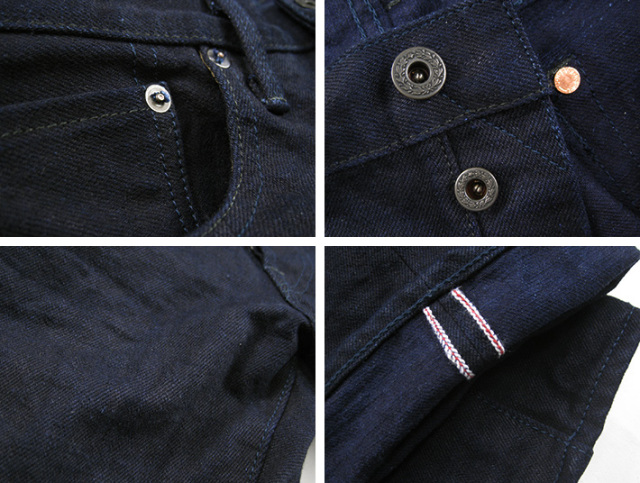 鬼デニム ONI DENIM 552 縦緯インディゴデニム 17oz レギュラー