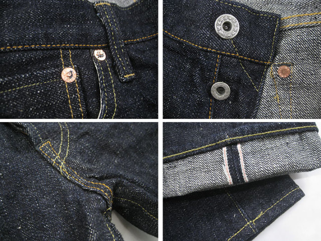 鬼デニム ONI DENIM 和紙糸刺繍 585XX 16.5oz セミタイト