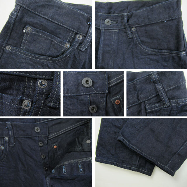 qung デニム 初代鬼デニム 622-14BLK リラックステーパード 14oz 緯糸ブラック -JOE-