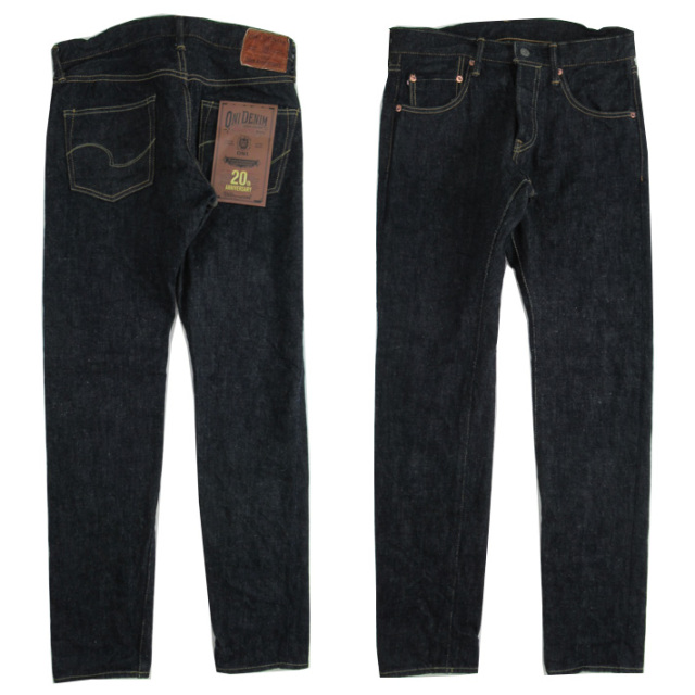 鬼デニム 20thアニバーサリー リラックステーパード 622 weft-GRAY 