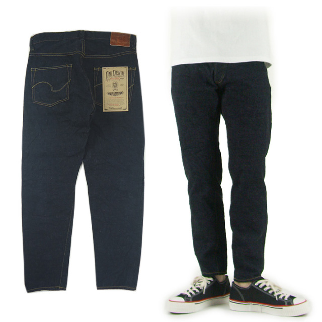 ONI 鬼デニム ONI-526S ストレッチ ジーンズ インディゴ 34 鬼デニム ONI DENIM 20oz. シークレット スーパーラフデニム 赤