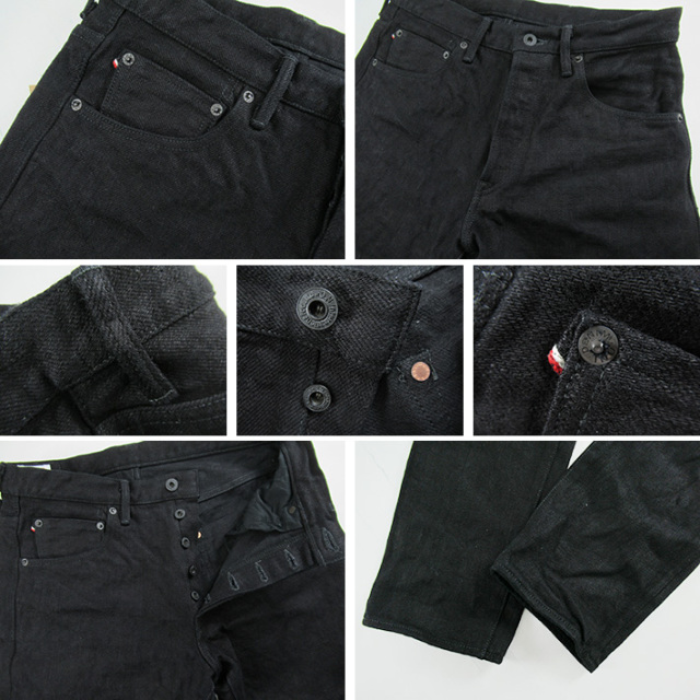 鬼デニム ONI DENIM 902 20oz シークレット 藍墨 ブラックデニム
