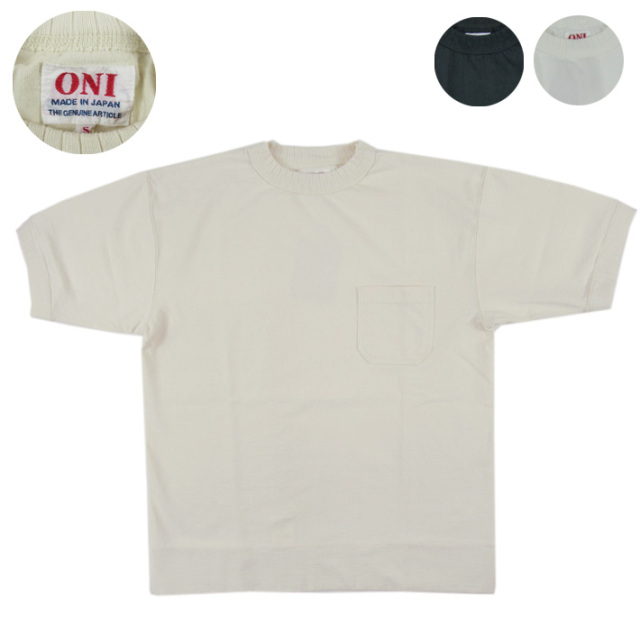 鬼デニム 鬼Tシャツ 8.0oz クルーネック ポケットTシャツ   -JOE-