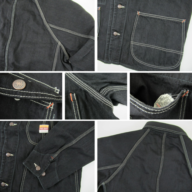 PAYDAY ペイデイ カバーオール BLACK 50' COVERALL PD19-CA-5 -JOE-
