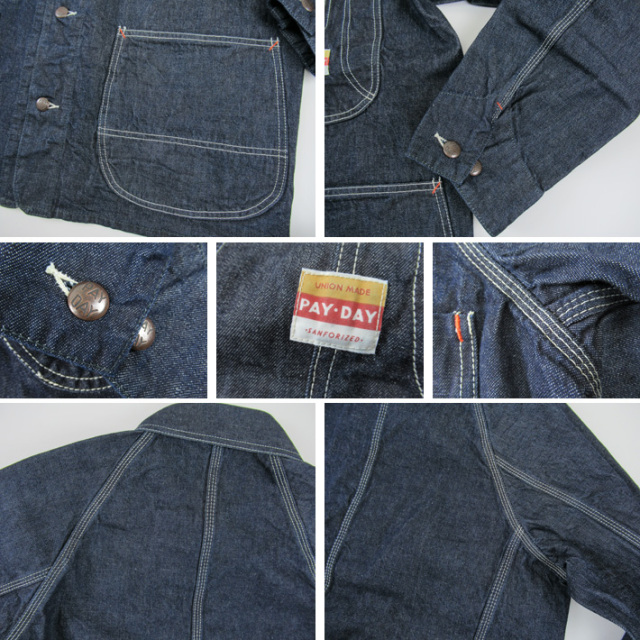 PAYDAY ペイデイ カバーオール INDIGO 50' COVERALL PD19-CA-5 -JOE-