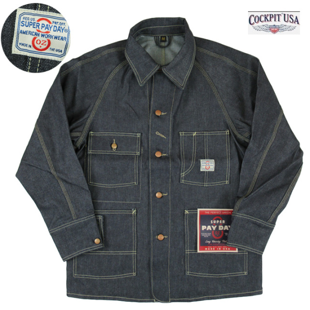 PAYDAY ペイデイ カバーオール USA Denim Work Man's Coat COCKPIT USA