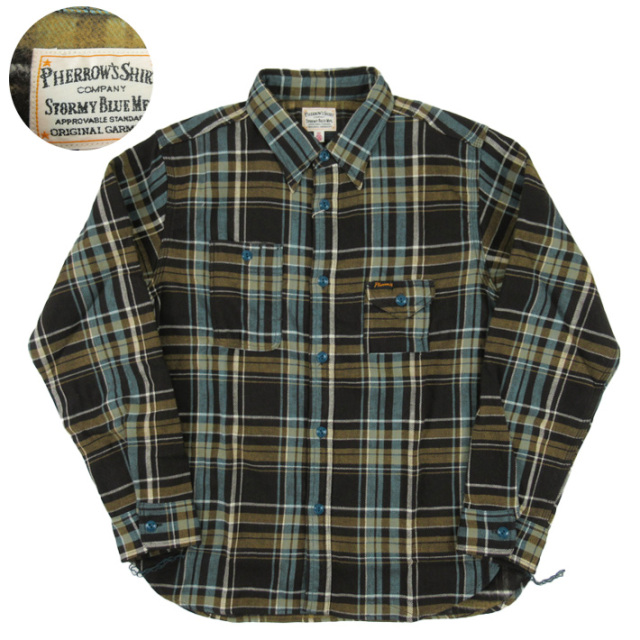 PHERROW'S フェローズ フランネルシャツ 25W-750WS-C -JOE-