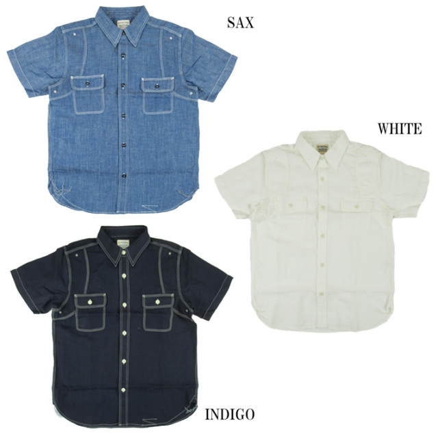 ☆ PHERROW'S フェローズ ワーク シャンブレーシャツ Ｌ　☆ Pherrow's フェローズ ワークシャツ 撚り杢シャンブレーシャツ
