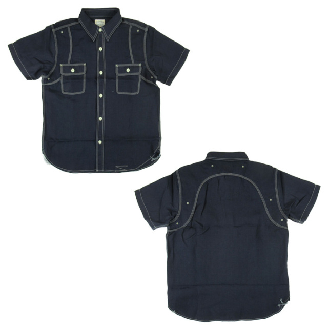 PHERROW'S フェローズ シャンブレー 半袖 ワークシャツ 770WSS -JOE-
